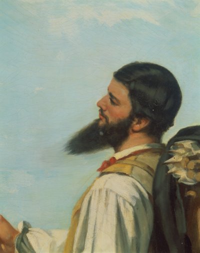 La Rencontre ou Bonjour M.Courbet (Detail) von Gustave Courbet